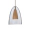 Besa Lighting Dano Cord Pendant, Clear/Medium, Bronze Finish, 1x9W LED 1JT-DANOCLMD-LED-BR - alternate 1